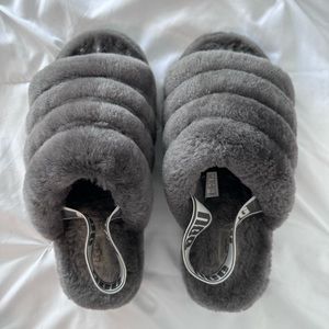 Grey UGG Slippers Size 8